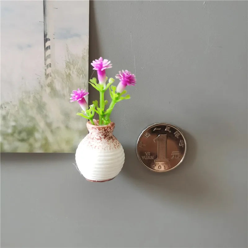 Mini Floral Vase Fridge Stickers