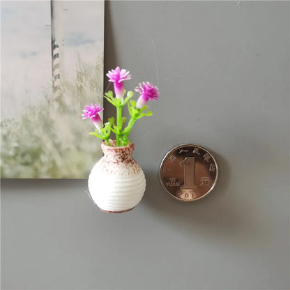 Mini Floral Vase Fridge Stickers