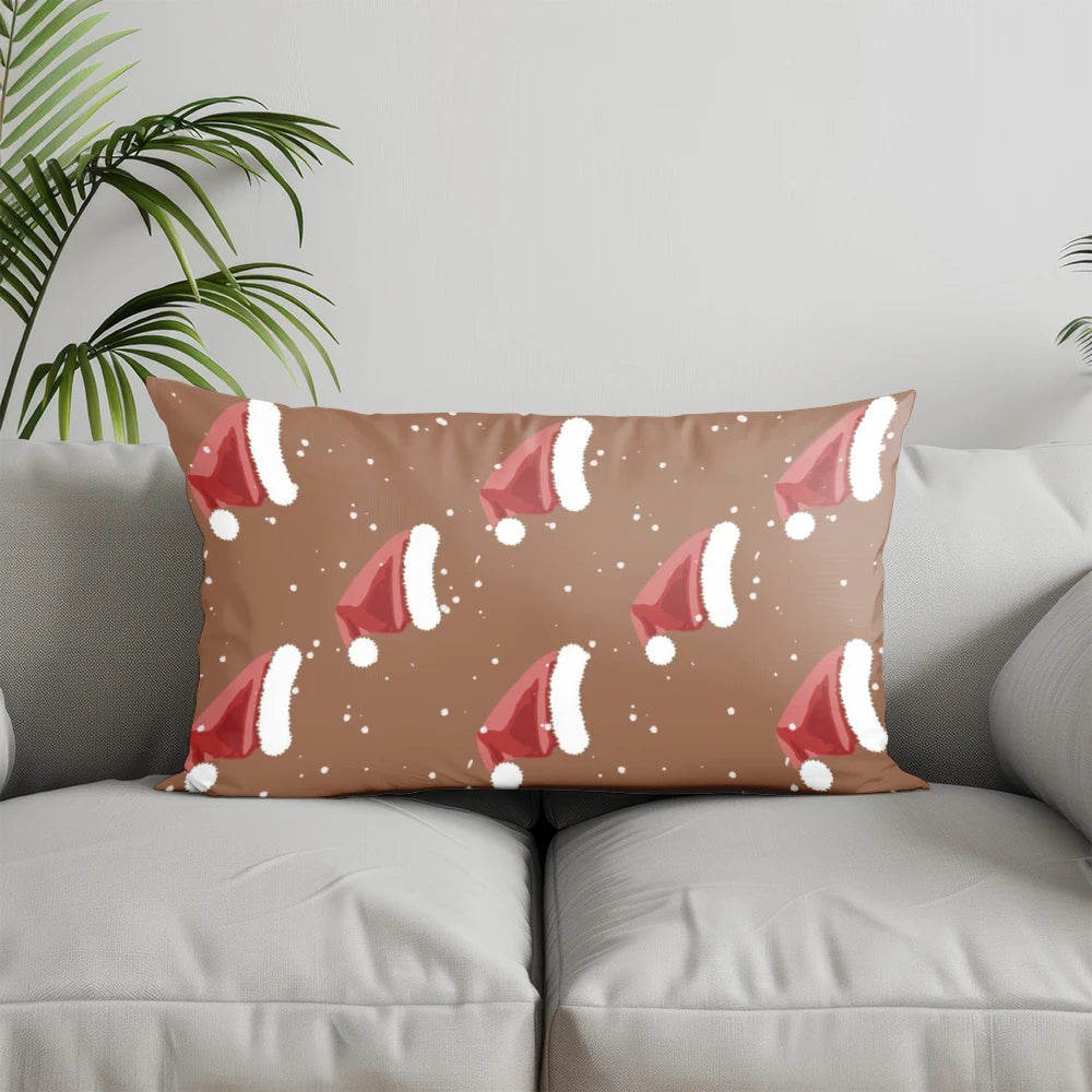 Red Plaid Pillow Cover