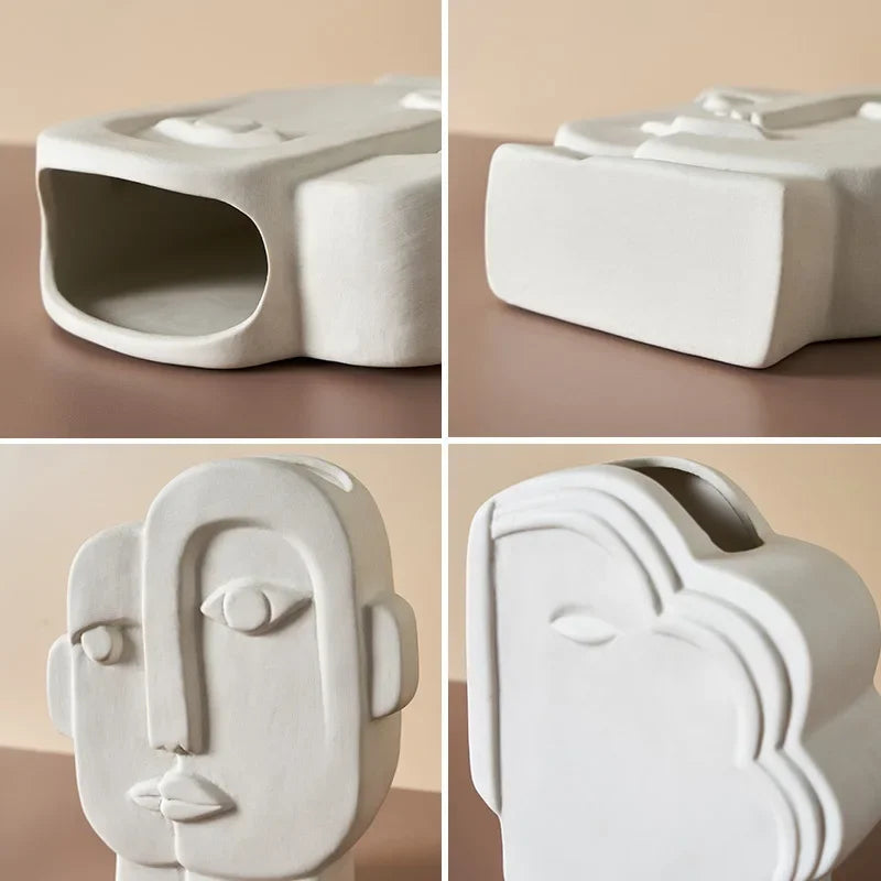Abstract Human Face Vase