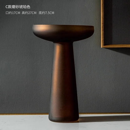 Light Luxury Frosted Glass Vase