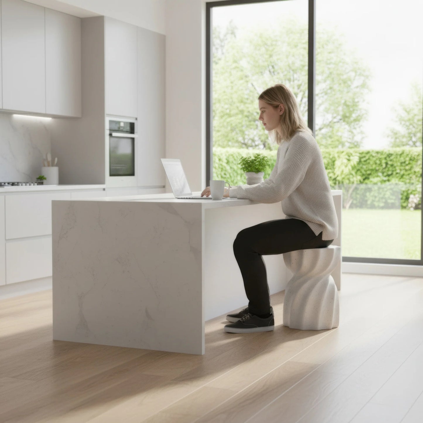 Lightweight Concrete Accent Table