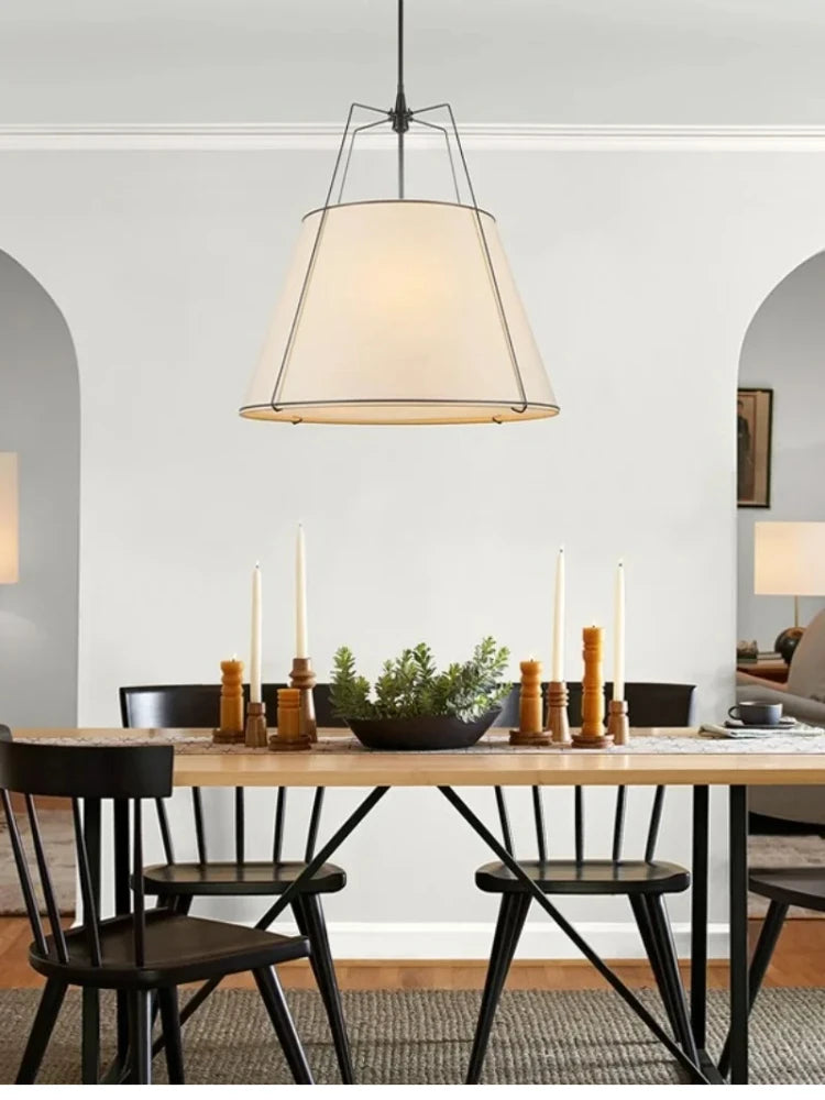 Vintage Cloth Pendant Light