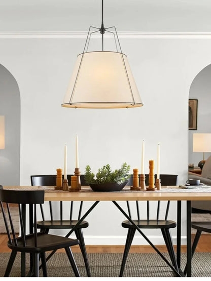 Vintage Cloth Pendant Light