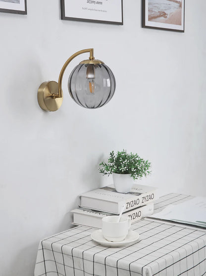 Color Glass Wall Light