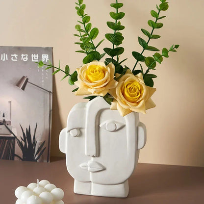 Abstract Human Face Vase