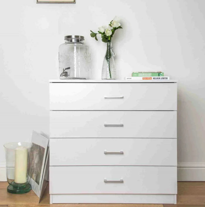 4 Drawer Wood Cabinet Dresser