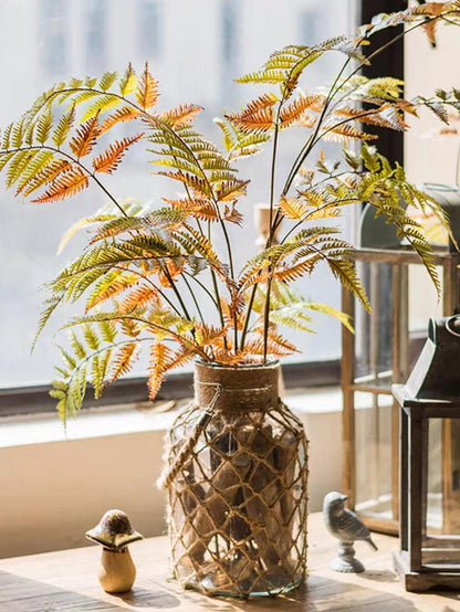 Woven Hemp Rope Glass Vase