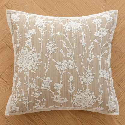 Khaki Throw Pillow Cover