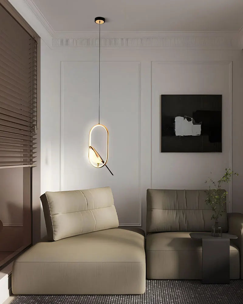 Magpie Bird LED Pendant Light