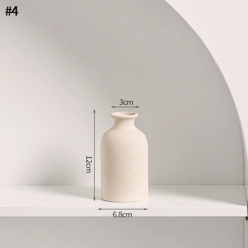 White Ceramic  Decorative Vase