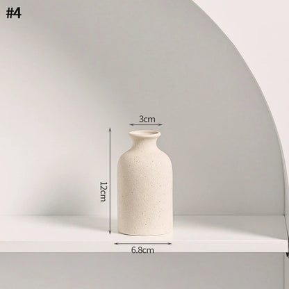 White Ceramic  Decorative Vase