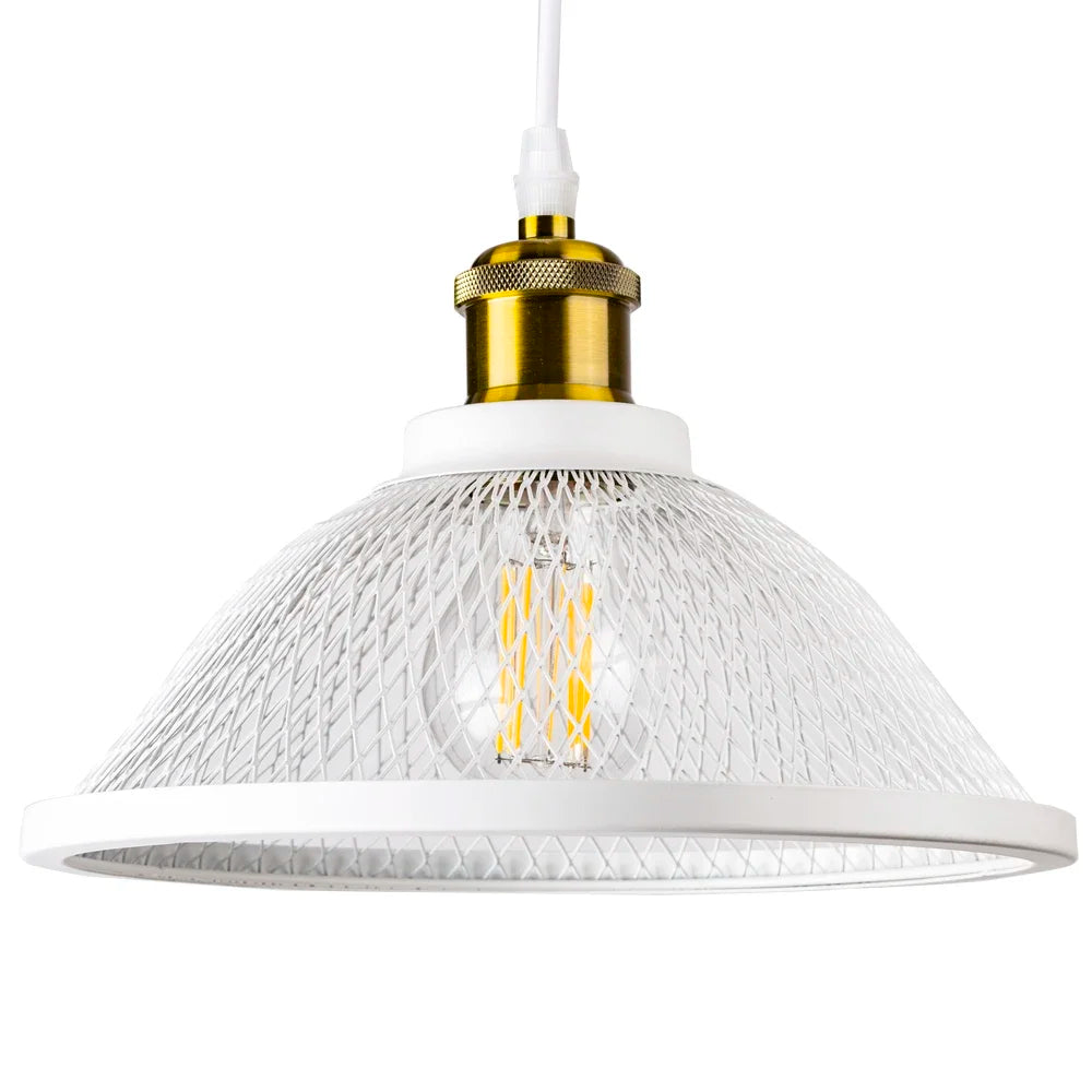 Vintage Black Net-Cage Pendant Light