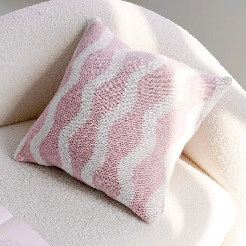 Pink Cute Throw Pillow Cover