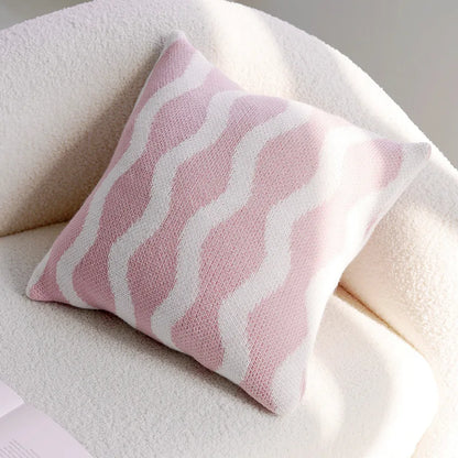 Pink Cute Throw Pillow Cover