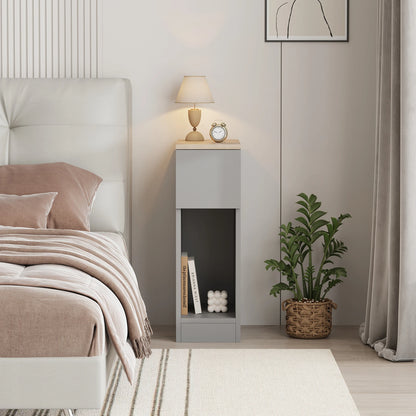 Modern Slim Tall Bedside Table