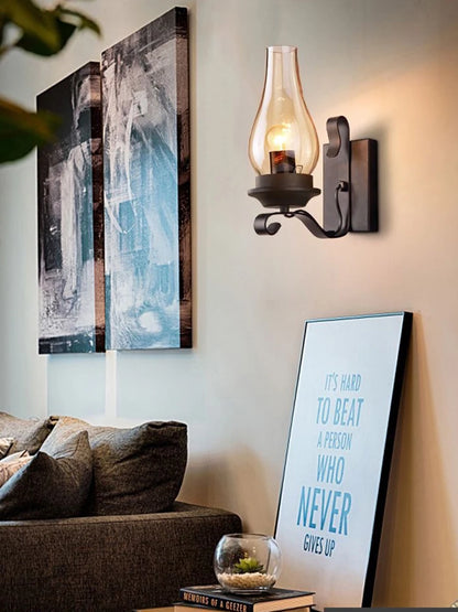 Retro Industrial Iron Wall Lamp
