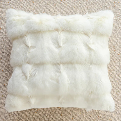 Creamy Simple Throw Pillowcase