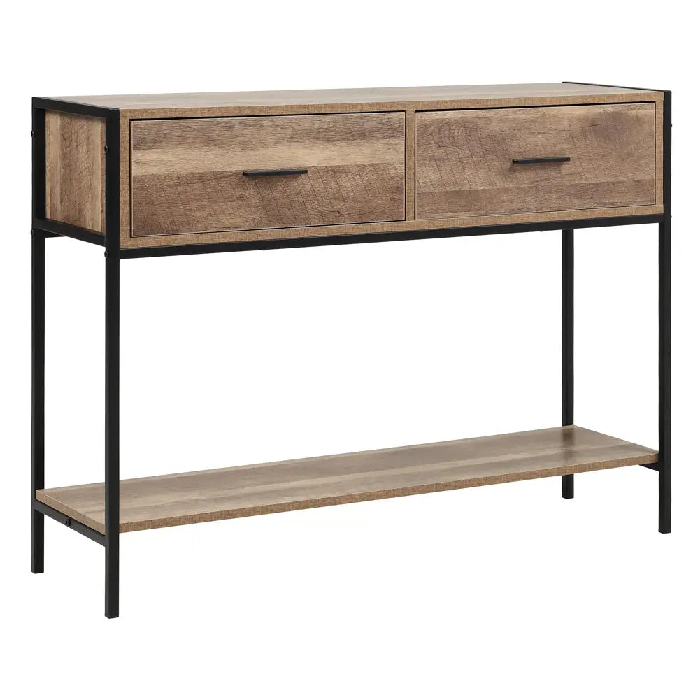 Rustic Brown Console Table