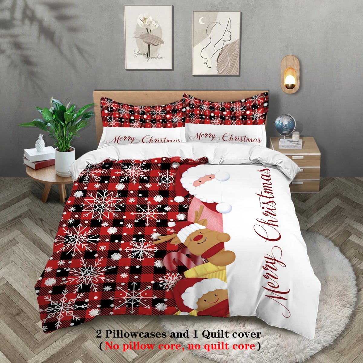 Duvet Christmas Themed 3 pc Set