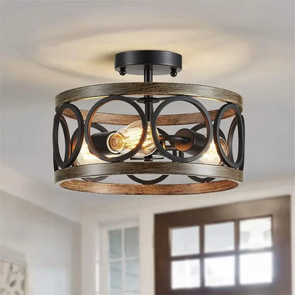 Industrial Circular Chandelier