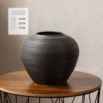 Japanese Black Coarse Pottery
