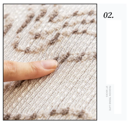 Creamy Simple Throw Pillowcase