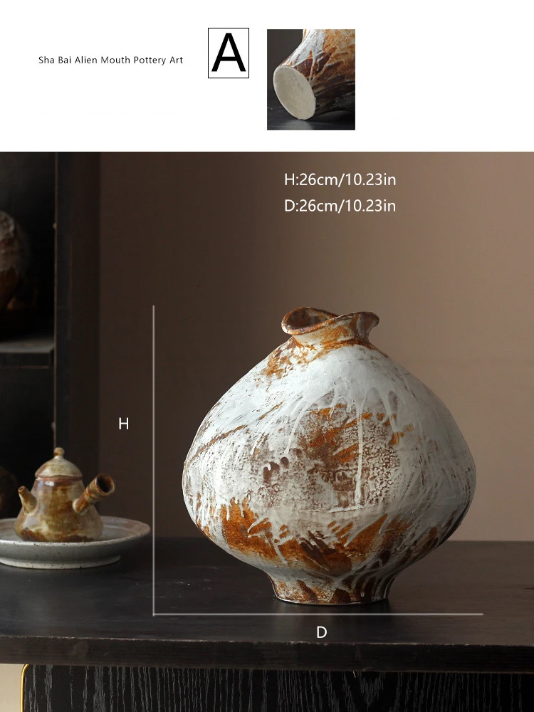 Vintage Wabi-Sabi Style Pot